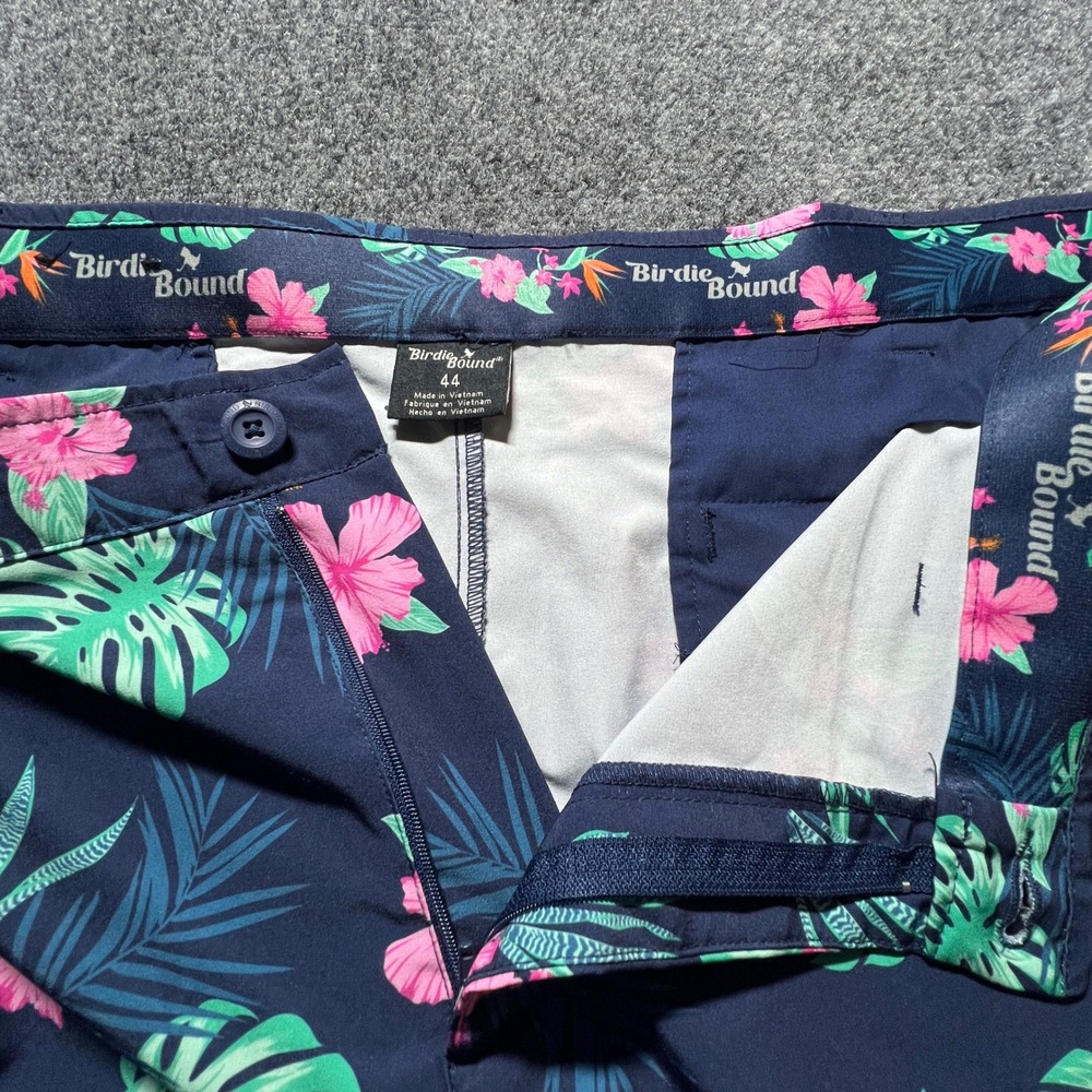Birdie Bound Mens Tropical Hawaiian Golf Shorts Blue Size 44 Like Loudmouth - Picture 8 of 14